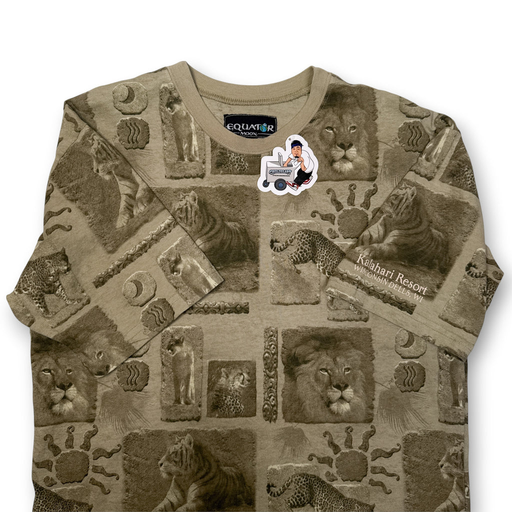 VTG Kalahari Resorts Wilderness Nature AOP T Shirt M