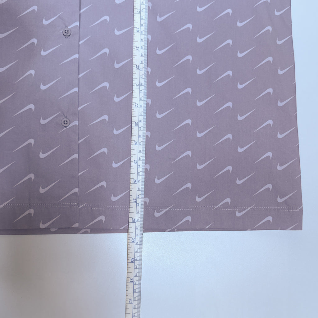 NWT Nike Check Woven Button Up L