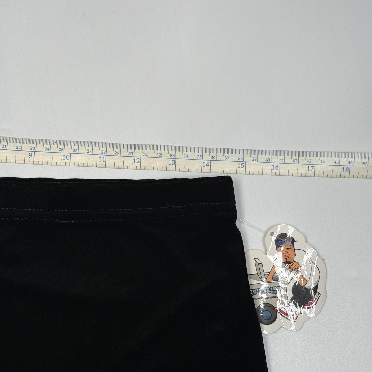 Y2K No Boundaries Black Velvet Mini Skirt 29"