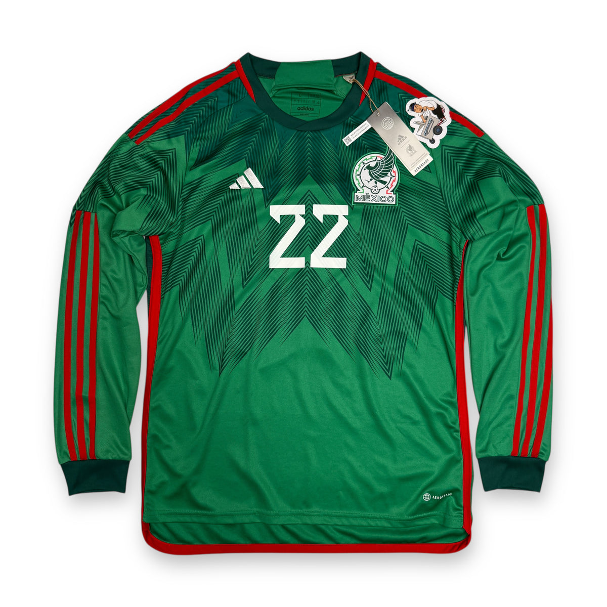NWT 2018 Mexico World cup Lozano L/S Jersey L