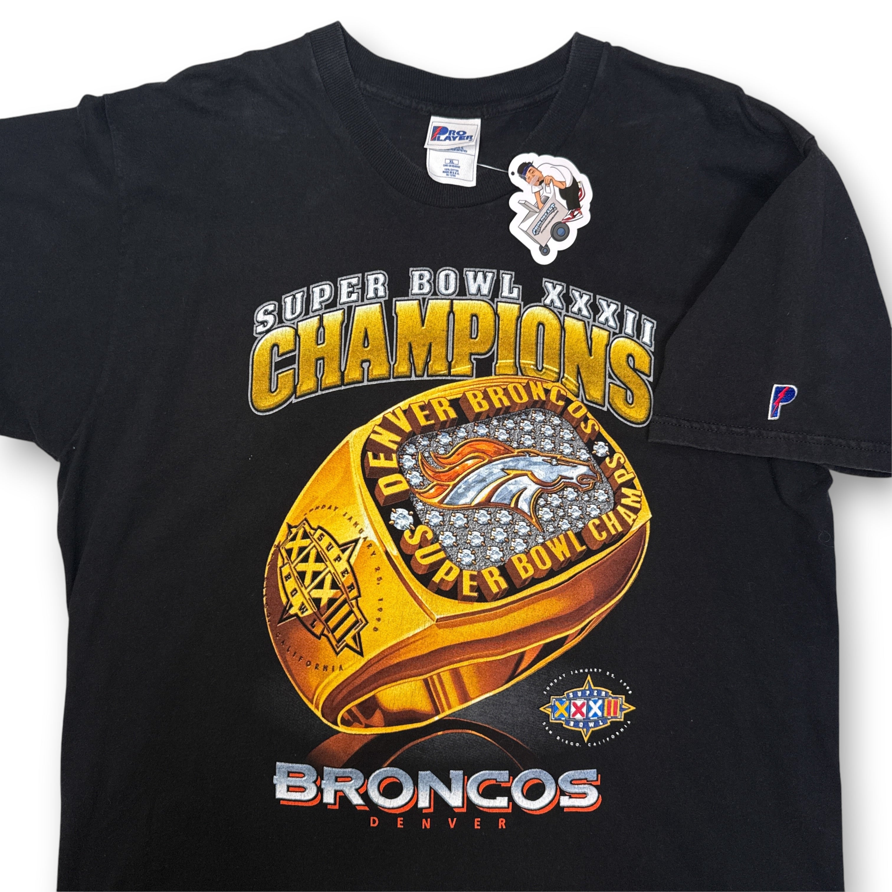 VTG Pro Player Super Bowl Bronco Champions T Shirt XL