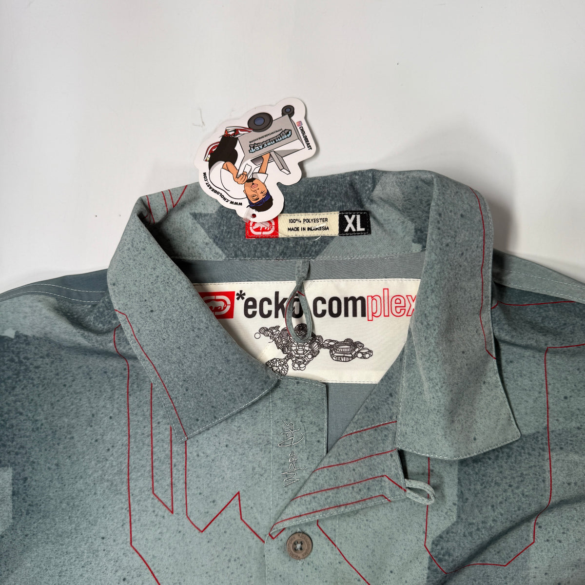 Y2K Ecko Complex Mindlabs Button Up XL