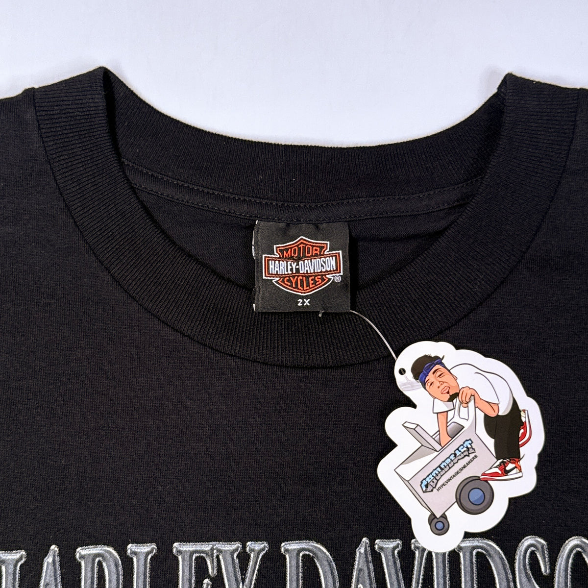 Y2K 2005 Harley Davidson Twin Engine T Shirt 2XL Black