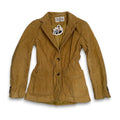 Y2K Bertini Blazer Fitted Corduroy Patch Pocket S Camel