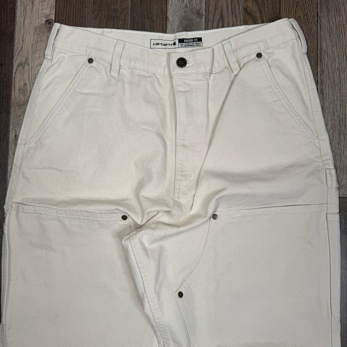 NWT Carhartt Vintage High Rise Double Front Canvas Pants 33"