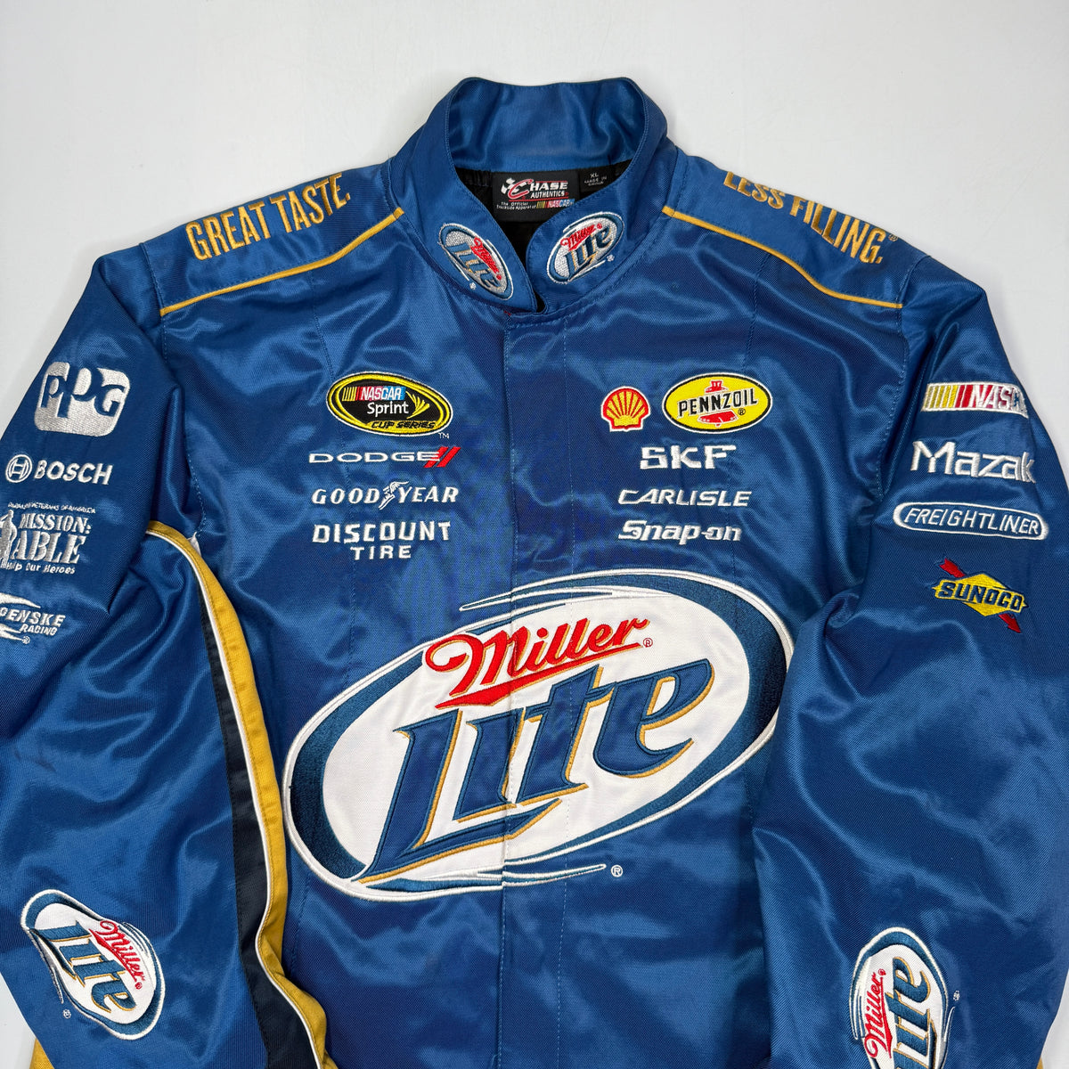 Y2K Chase Authentic Miller Lite NASCAR Jacket XL wmn