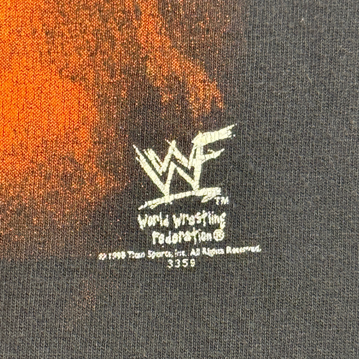VTG 1998 WWF Rock Hard T Shirt 2XL