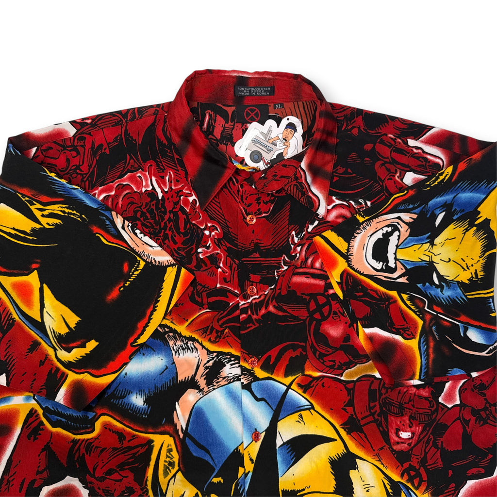 VTG 2001 Marvel Wolverine X-Men Button Up XL/2XL