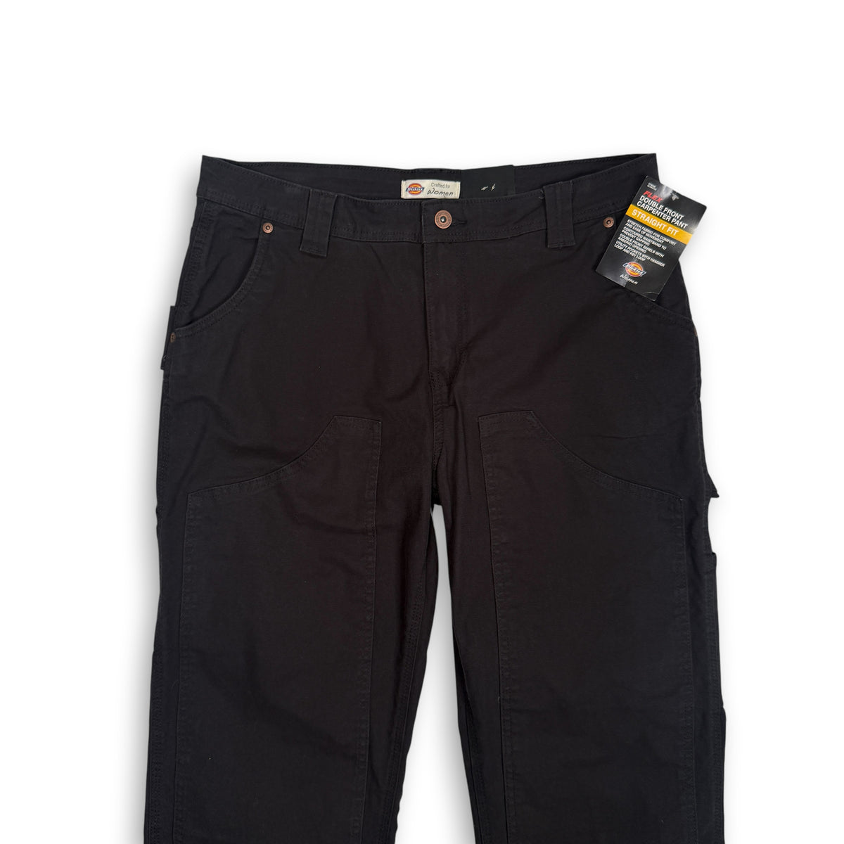 NWT Dickies Double Front Carpenter Straight Fit Pants 34" M/L Black