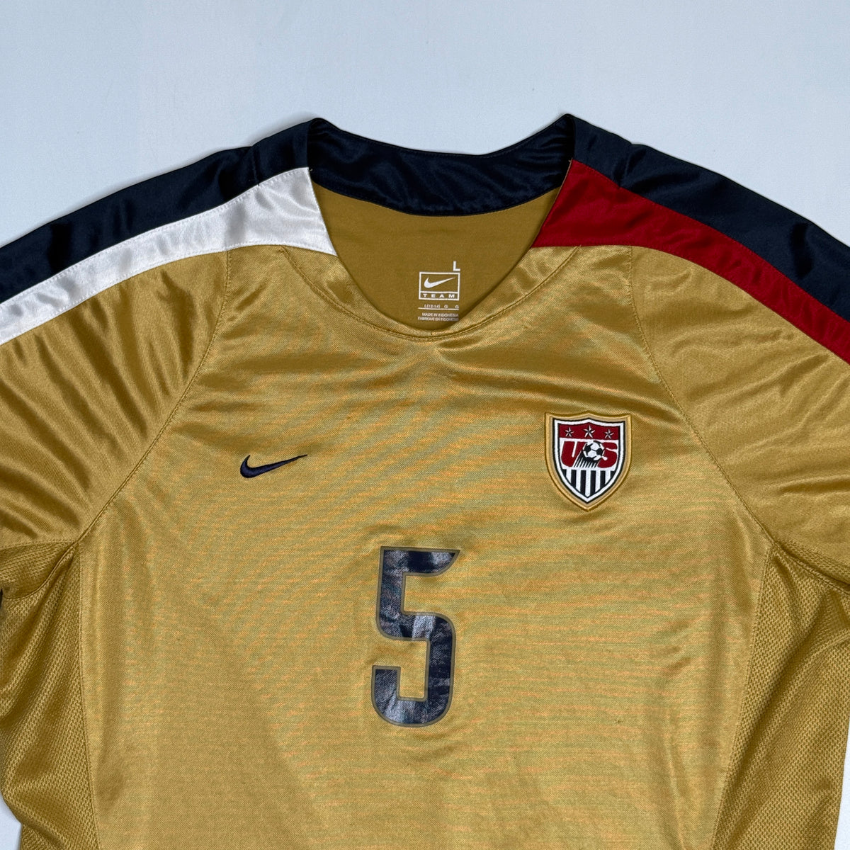 Y2K 2007 Nike Tarpley Soccer Jersey WMN L Gold