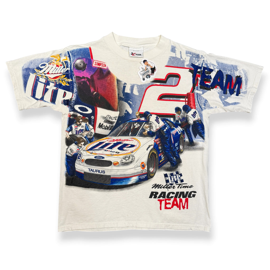 VTG 1999 AOP Rusty Wallace Miller Lite Racing Team T Shirt M