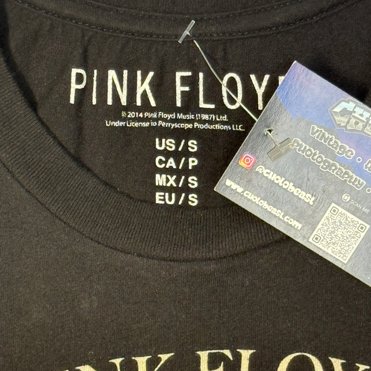 Y2K Pink Floyd Sheer Tank Top Crop XS/S