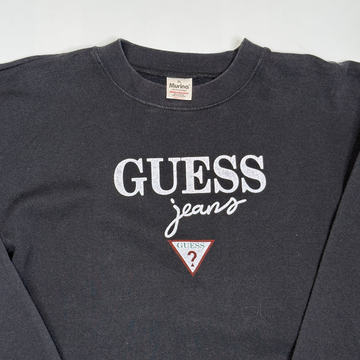 VTG Guess Jeans Script Sweatshirt L