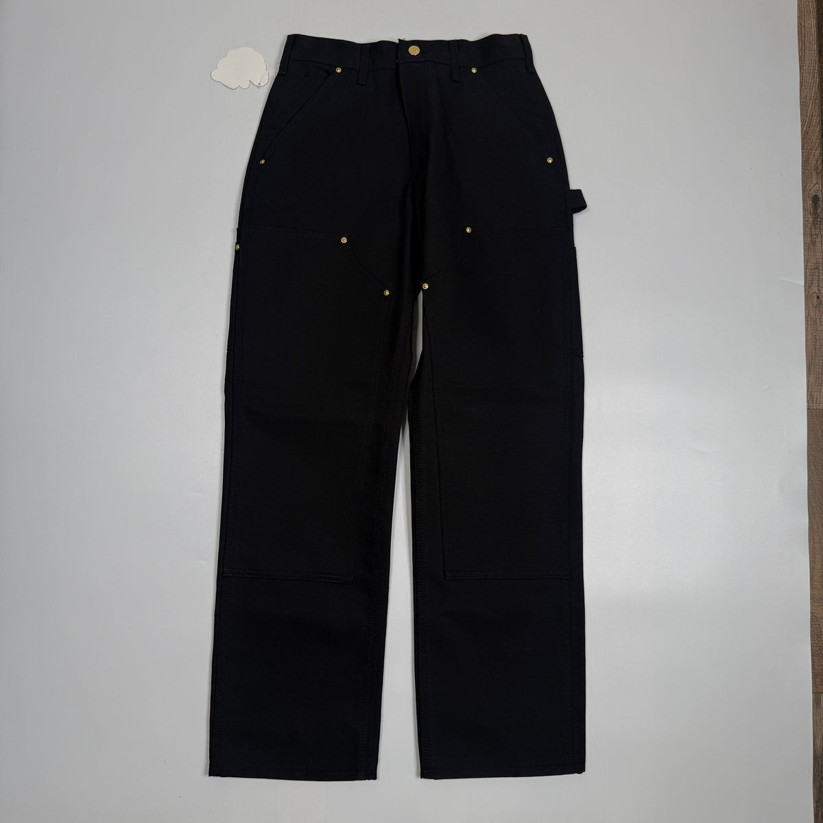 NWT Carhartt Iconic B01 Firm Duck Double Front Loose Fit Work Pants 28" Black