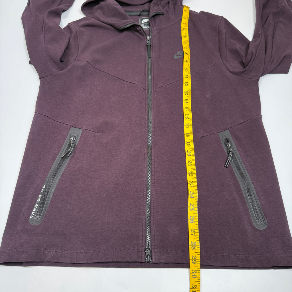 Nike Tech Fleece Full Zip Hoodie L Dark Magenta