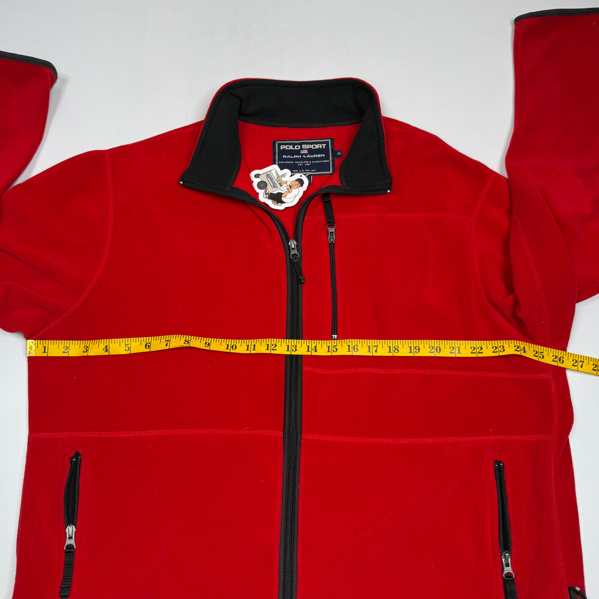VTG Polo Sport Fleece Full Polartec Thermopro Zip XL