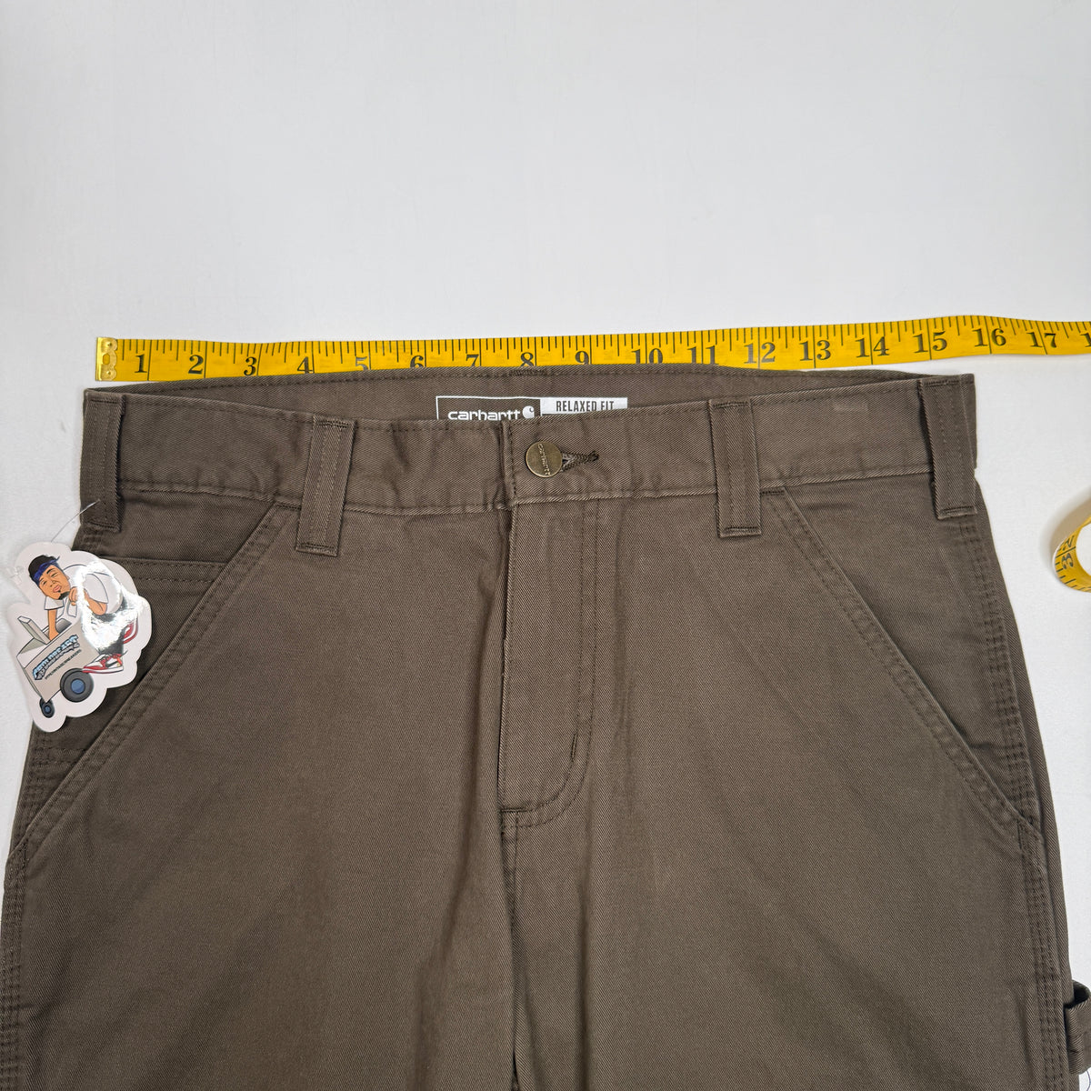 NWT Carhartt Relaxed Fit Utility Straight Twill Pants 30" Dark Coffee