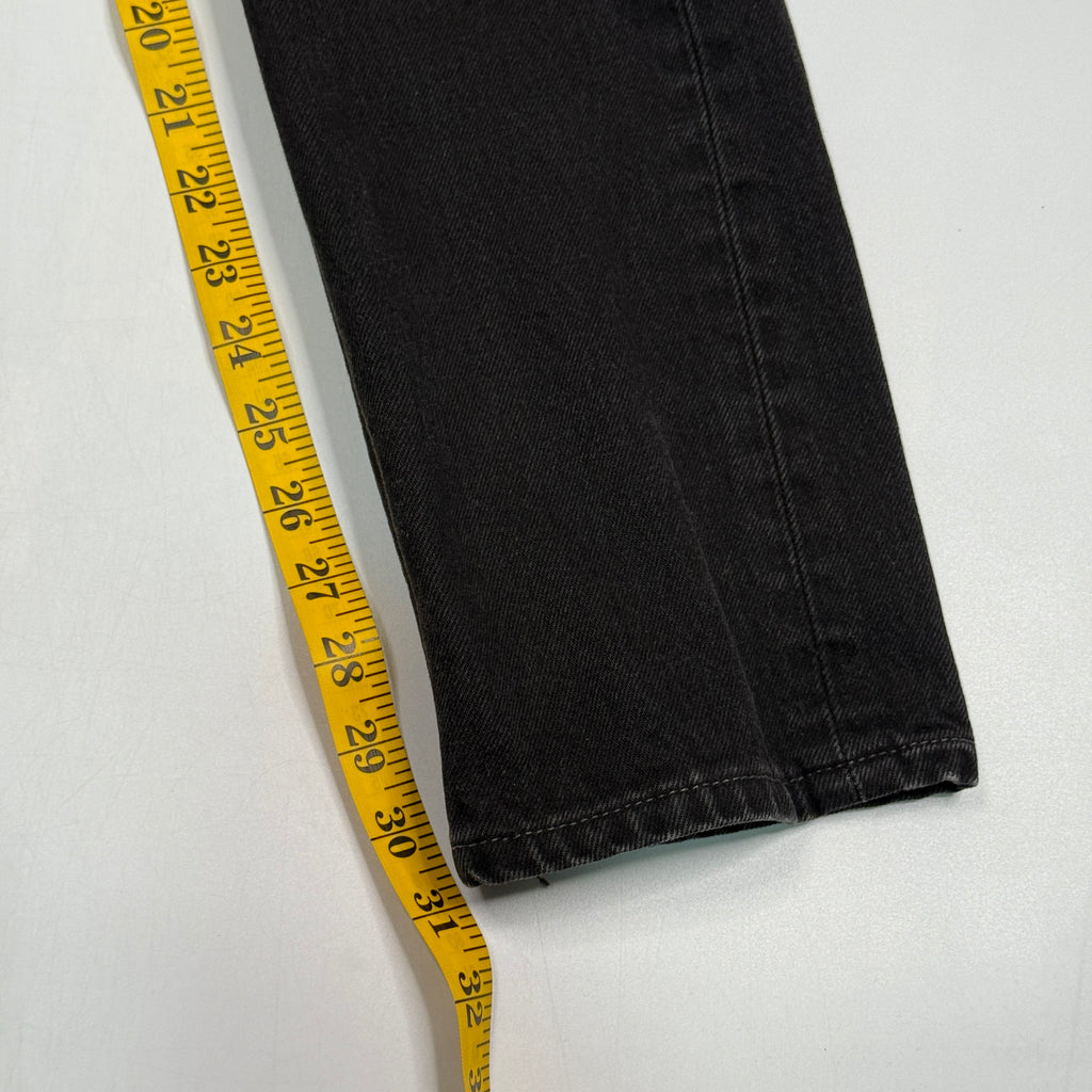 VTG Levis 501 High Rise Straight Leg Jeans 25" XS Black