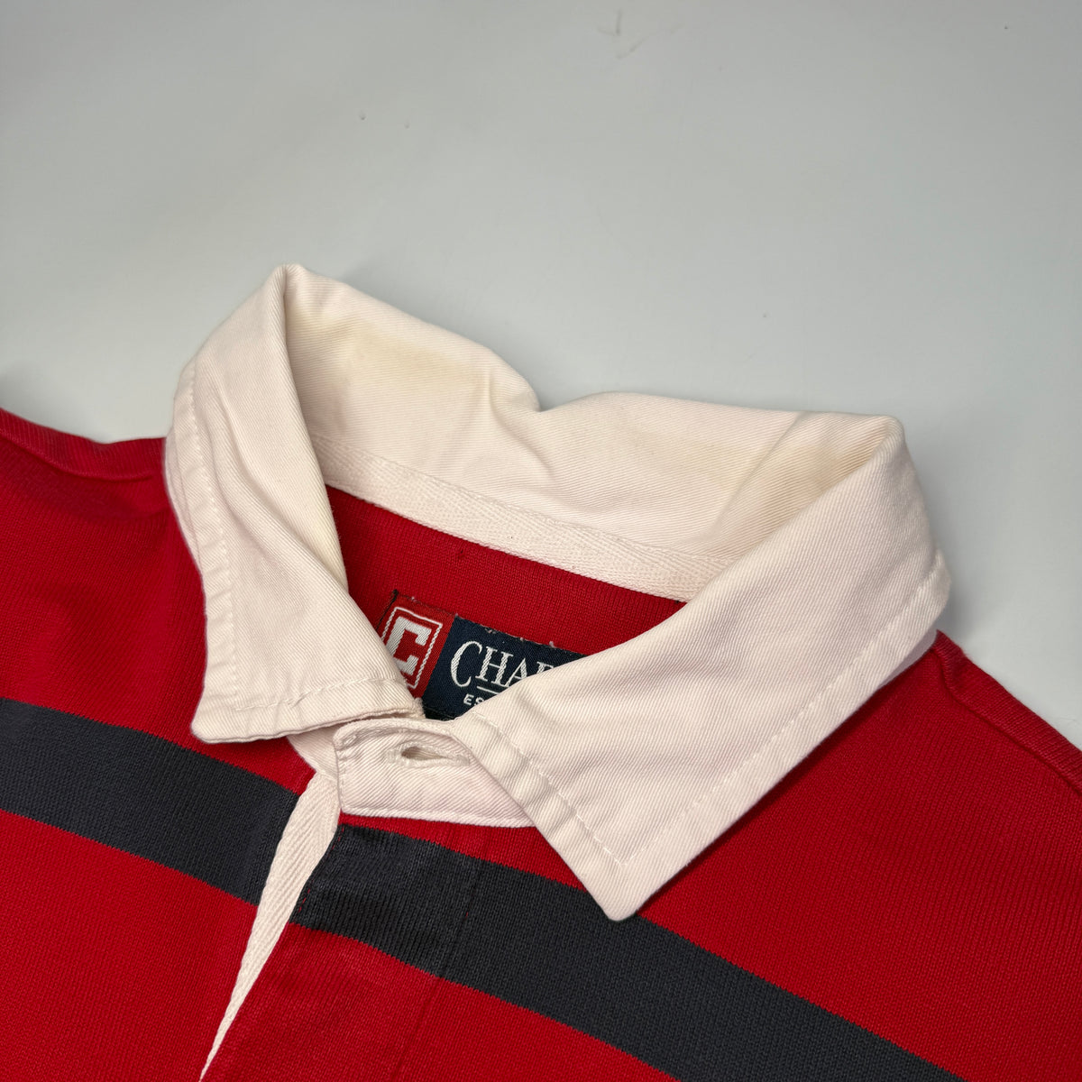 VTG Chaps Striped Rugby Polo L
