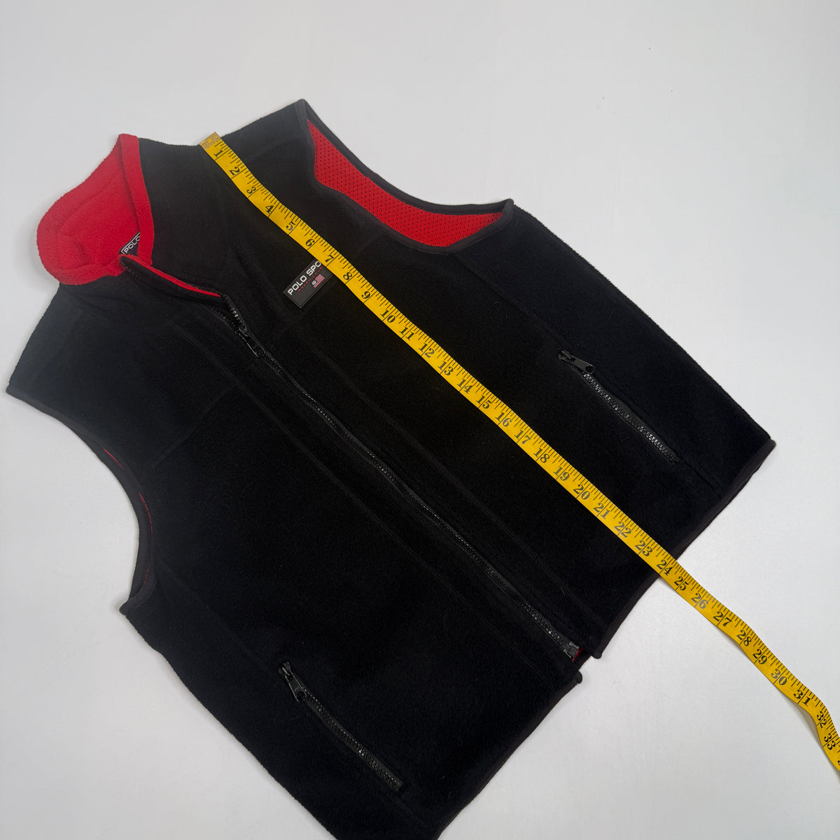 VTG Polo Sport Fleece Vest M/L Black