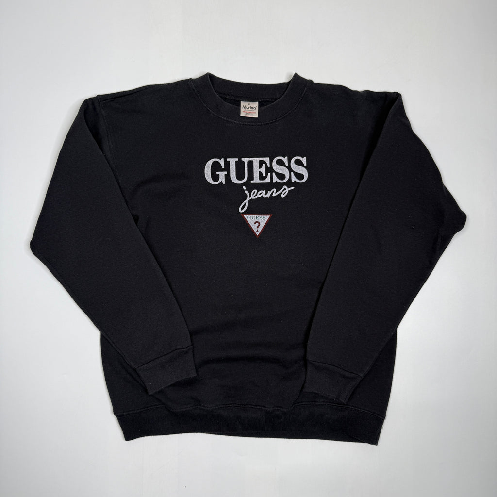 VTG Guess Jeans Script Sweatshirt L