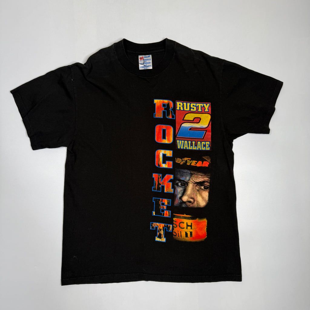 VTG 1998 Rusty Wallace Goodyear T Shirt L