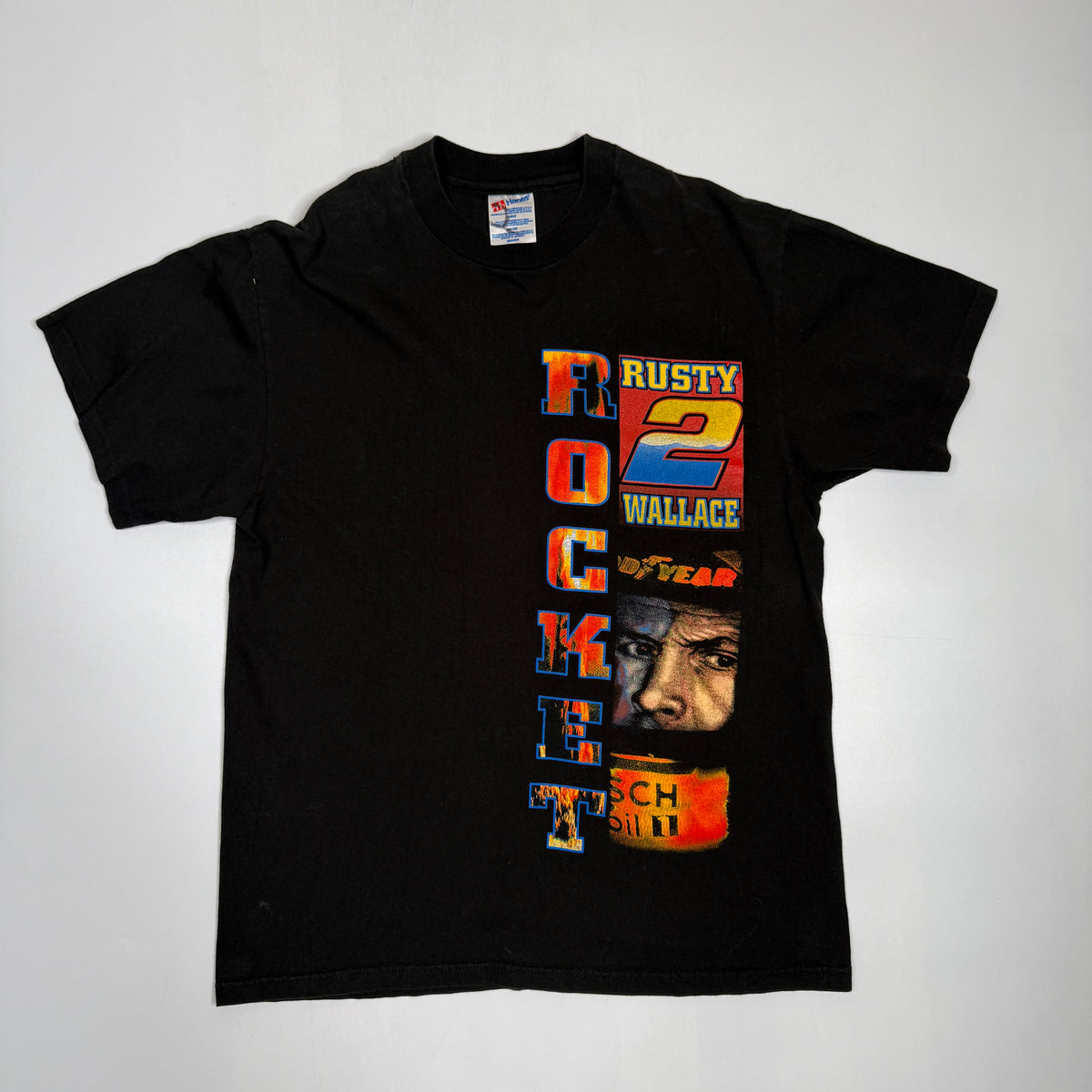 VTG 1998 Rusty Wallace Goodyear T Shirt L