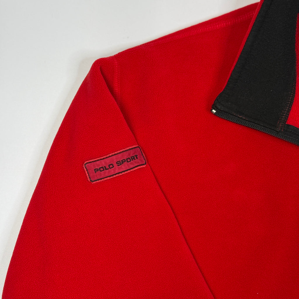 VTG Polo Sport Fleece Full Polartec Thermopro Zip XL