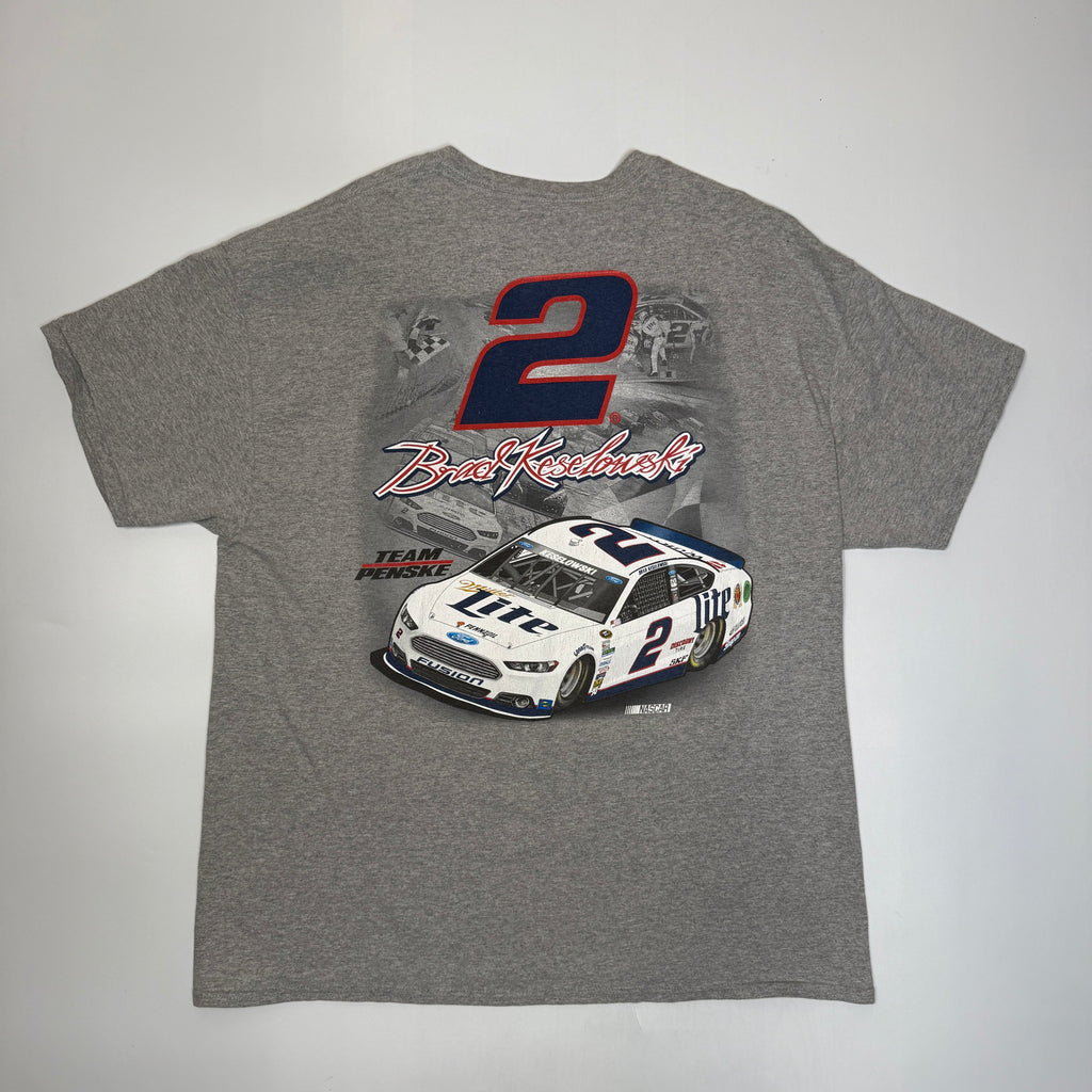 Y2K Brad Keselowski 2 T Shirt XL Grey