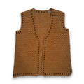 Hand Made Crochet Knit Sweater Vest S