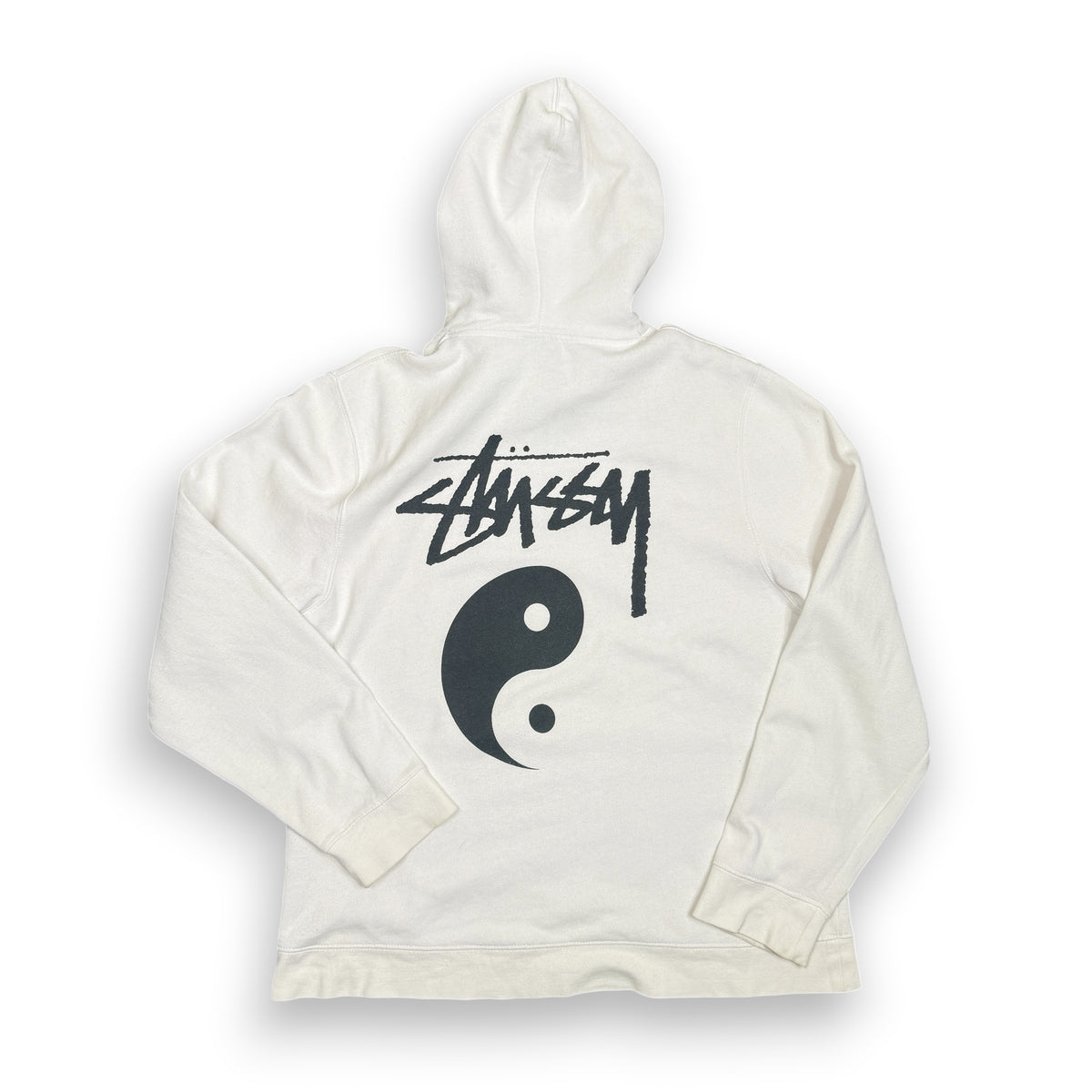 Stussy Yin Yang Distressed Hoodie L/XL