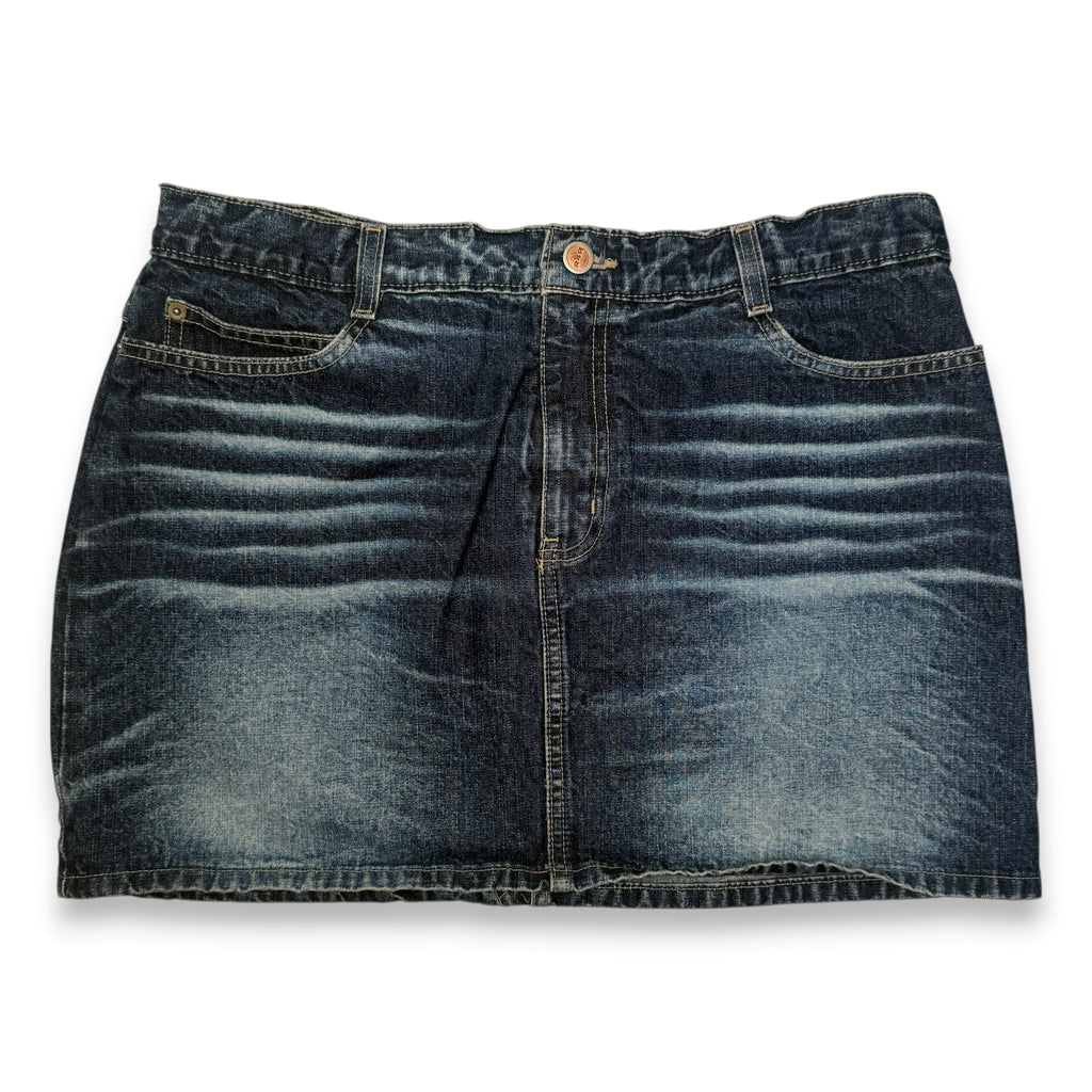 Y2K Rave R4R Denim Skirt 34" L