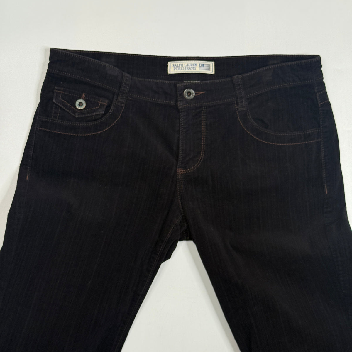 Y2K Polo Ralph Lauren Bootcut Pants 32" M/L Black