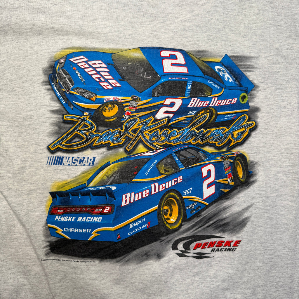 2012 Brad Keselowski Blue Deuce T Shirt M