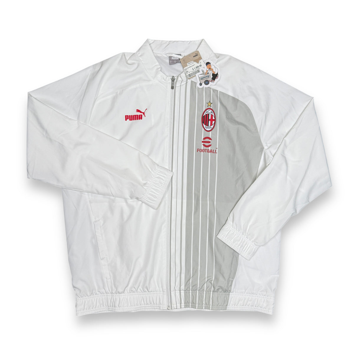 2022 NWT Puma AC Milan Windbreaker Jacket XL