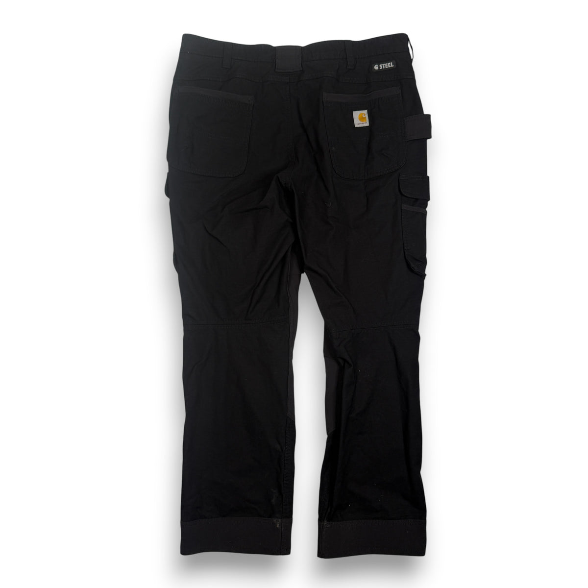 Carhartt Steel Rugged Flex Relaxed Fit Double Front Cargo Work Pants 40" Black