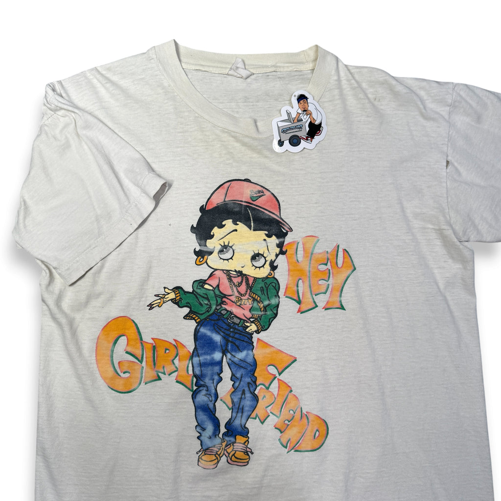 VTG Betty Boop Hey Girlfriend T Shirt M