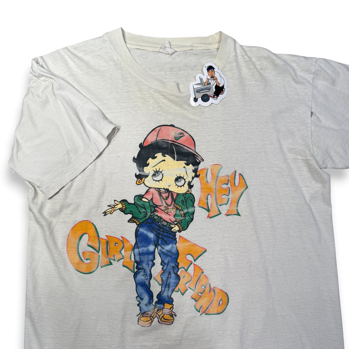 VTG Betty Boop Hey Girlfriend T Shirt M