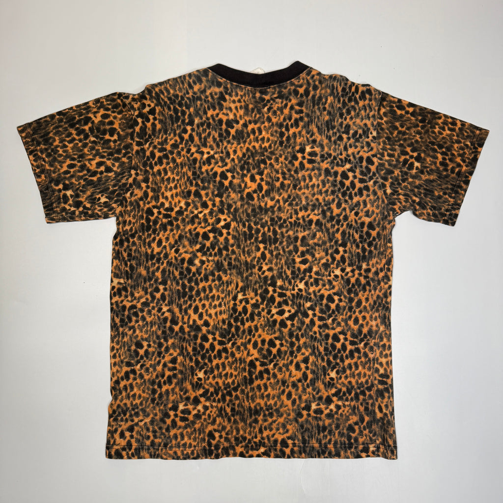 VTG Gloria Estefan AOP Leopard Incredible T Shirt L