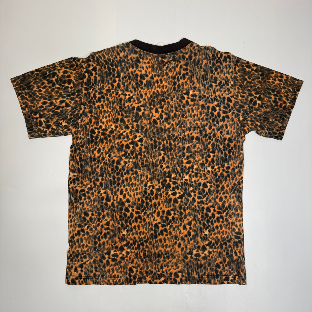 VTG Gloria Estefan AOP Leopard Incredible T Shirt L
