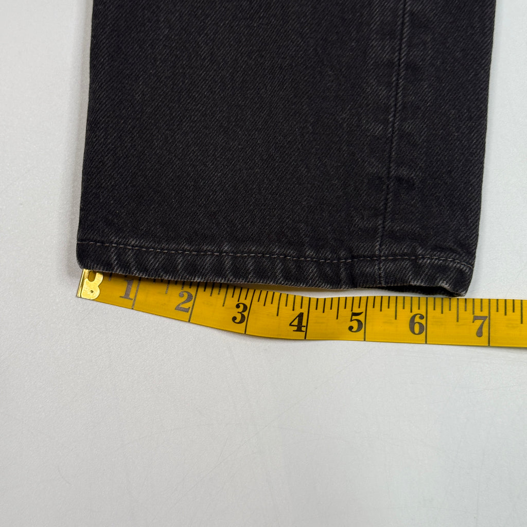 VTG Levis 501 High Rise Straight Leg Jeans 25" XS Black