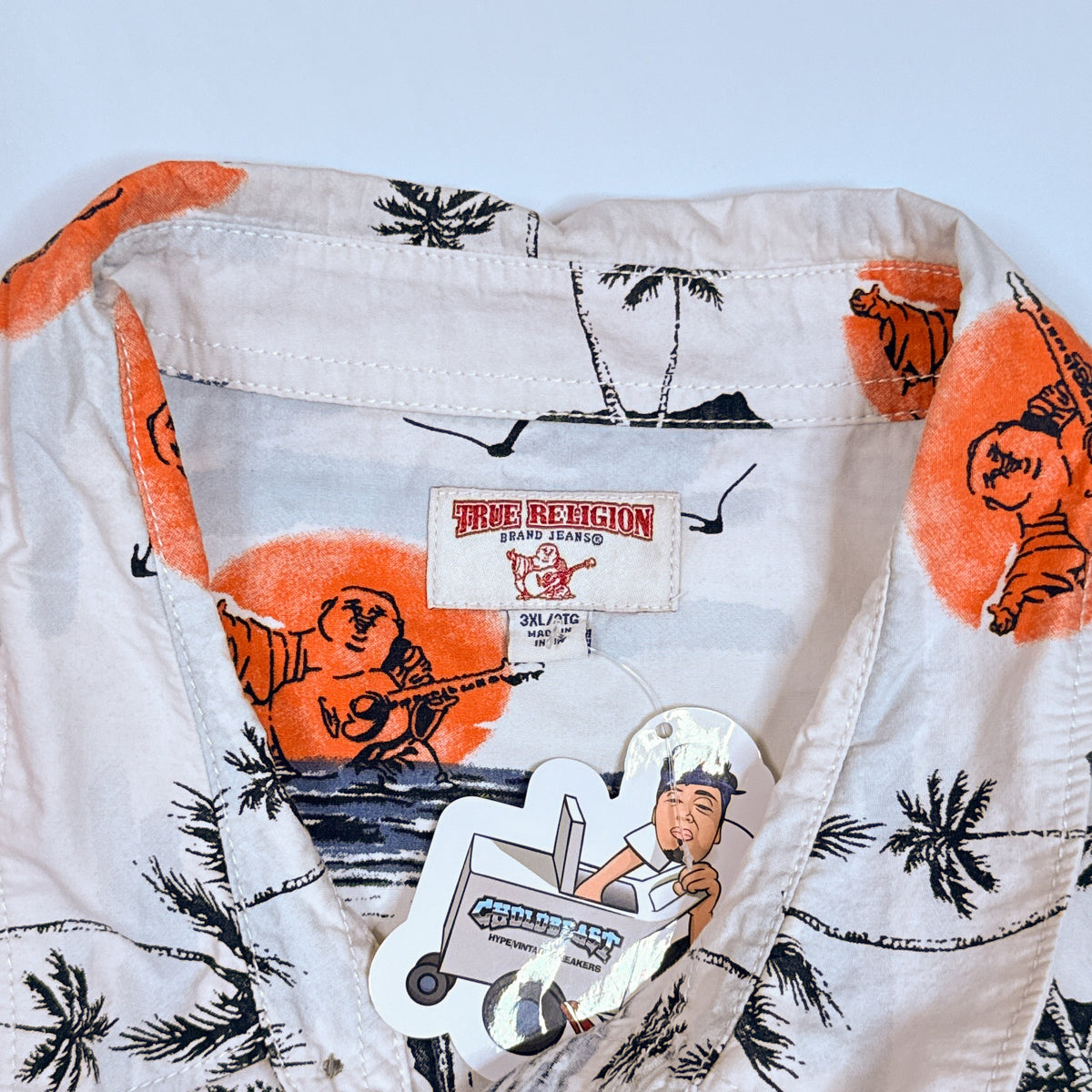 True Religion Tropical Button Up XL/L