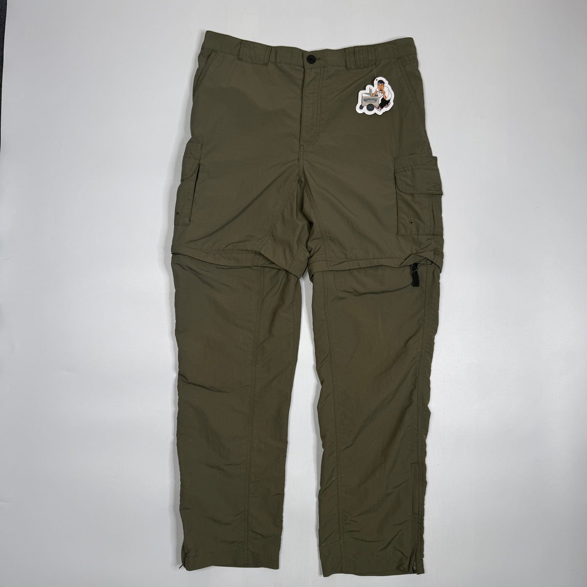 Y2K Magellan Outdoor Utility Cut Off Pants 36" Olive