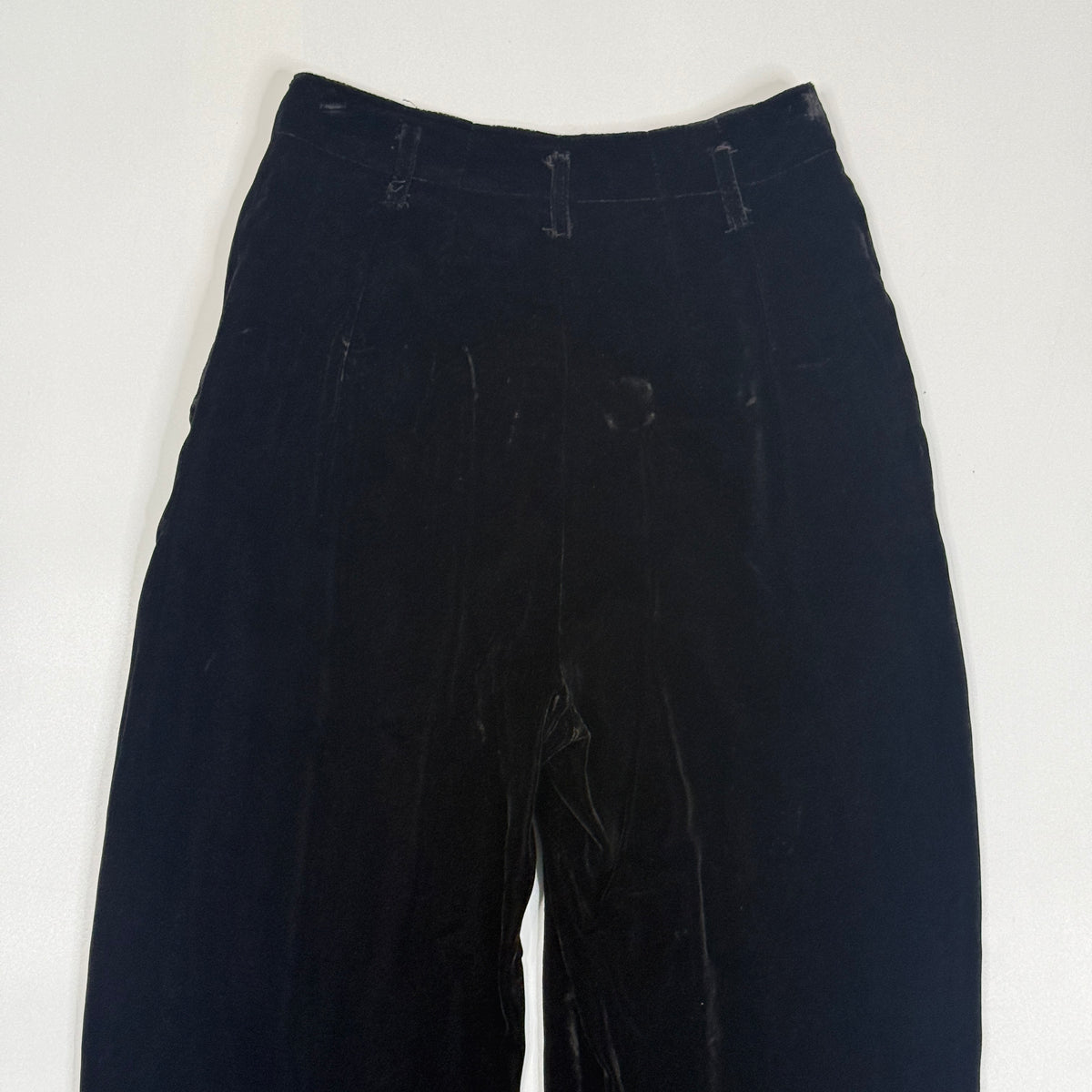 VTG Kenar High Waisted Rayon Pants 24" XS Black