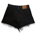 Levis Distressed Denim Shorts 28" Black