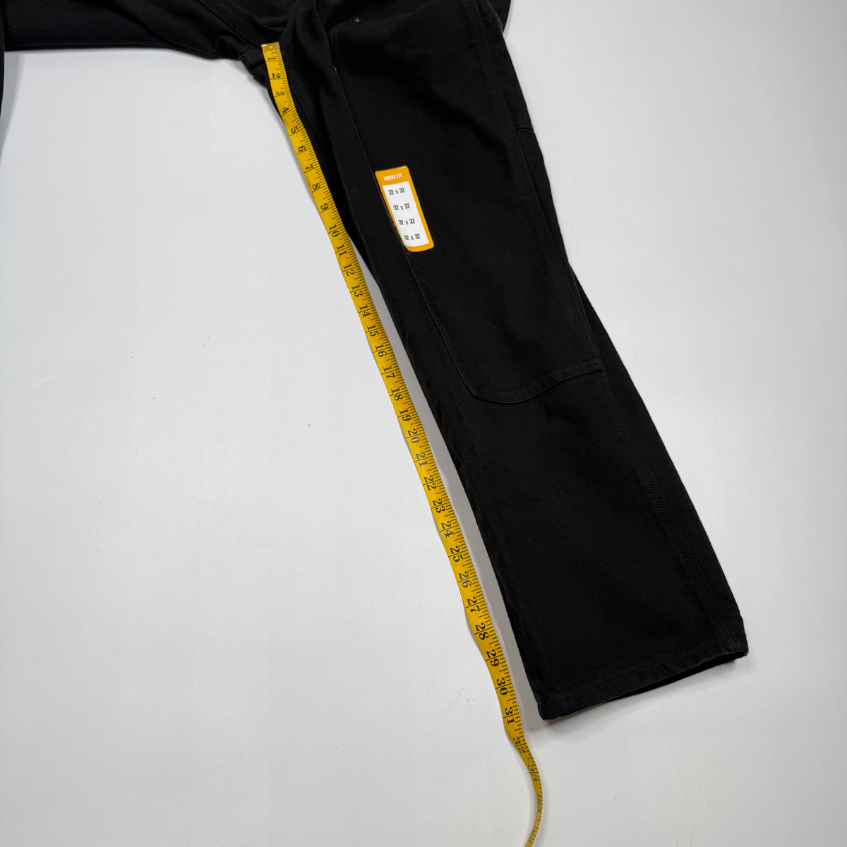 NWT Carhartt Iconic B01 Firm Duck Double Front Loose Fit Work Pants 32" Black