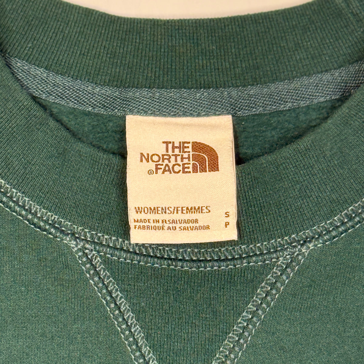 North Face Sweatshirt S Forest Green