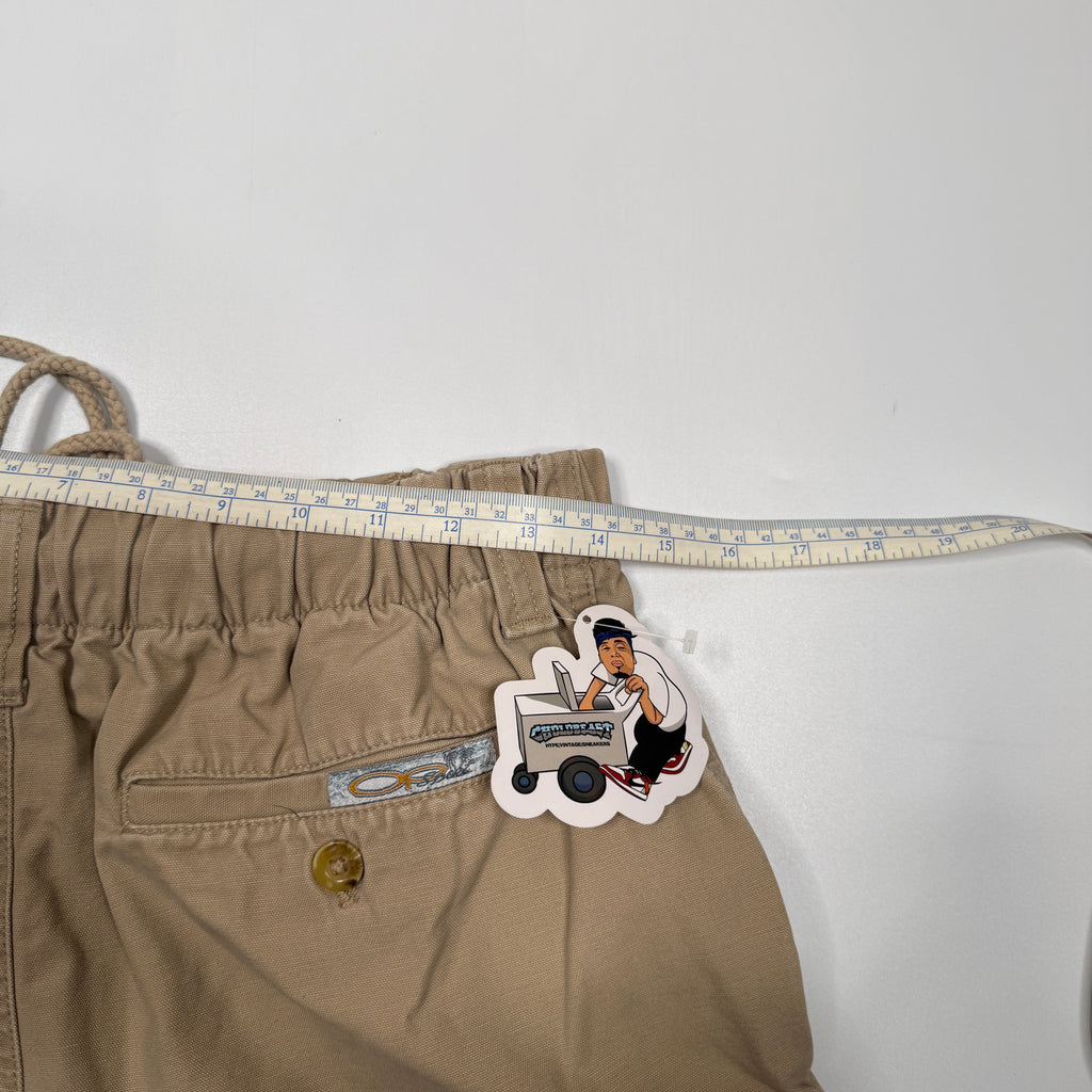 VTG Ocean Pacific Cargo Elastic Shorts 30" Khaki