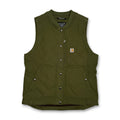 Carhartt Rugged Flex Relaxed Fit Canvas Insulated Rib Collar Vest M Basil