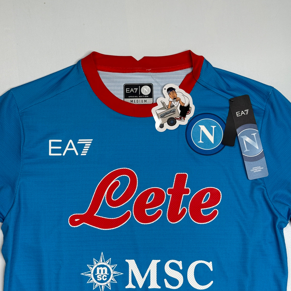 NWT 2022 EA7 Napoli Jersey M